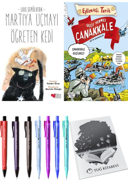 Geçit Vermez Çanakkale ve Martıya Uçmayı Öğreten Kedi 2li Set