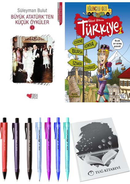 Güzel Ülkem Türkiye 1 ve Büyük Atatürk'ten Küçük Öyküler 3 2li Set