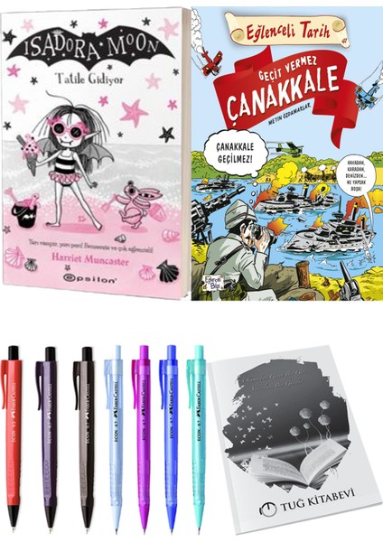 Geçit Vermez Çanakkale ve Isadora Moon 11 Tatile Gidiyor 2'li Set - Kalem
