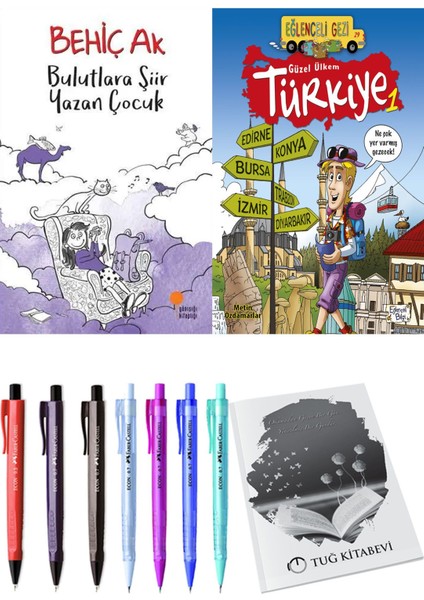 Güzel Ülkem Türkiye 1 ve Bulutlara Şiir Yazan Çocuk 2li Set