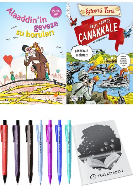 Geçit Vermez Çanakkale ve Alaaddin’in Geveze Su Boruları 2'li Set - Kalem