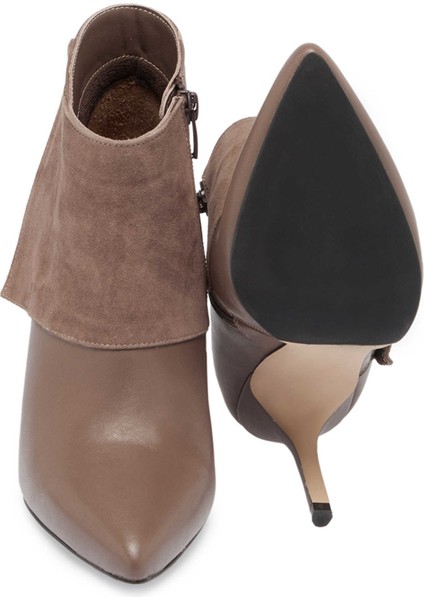 Vizon Hakiki Süet Deri Kadın Klasik Bot - K23K1BT67061-F50 fırsatları