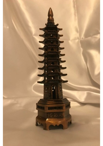 Pagoda Koruyucu Feng Shui Bereket Şans Mutluluk Ejderha Çin Paralı Feng Sui Pagoda