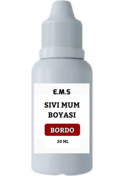 Mum Boyası Bordo Sıvı 20 ml Bordo