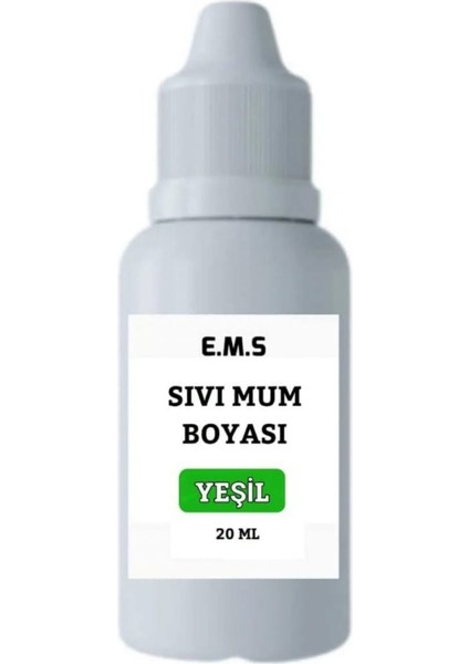 Mum Boyası Yeşil Sıvı 20 ml Yeşil