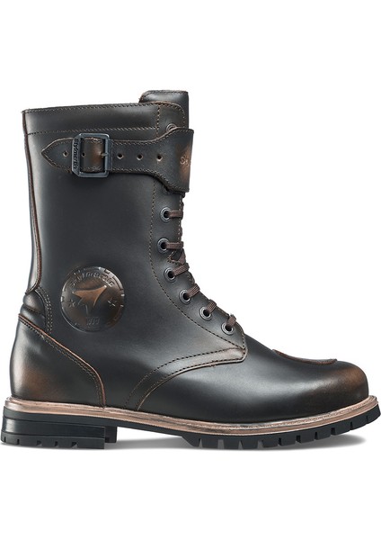 Rocket Wp Brown Armoured Motorcycle Shoes