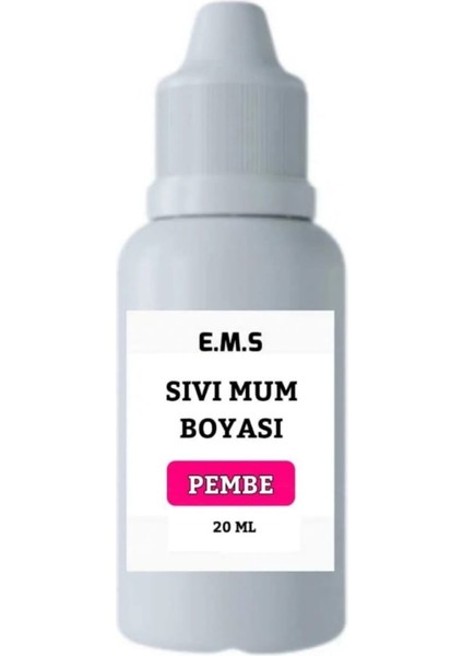 Mum Boyası Pembe Sıvı 20 ml Pembe