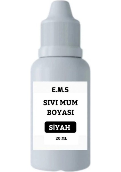 Mum Boyası Siyah Sıvı 20 ml Siyah