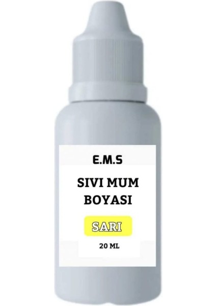 Mum Boyası Sarı Sıvı 20 ml Sarı