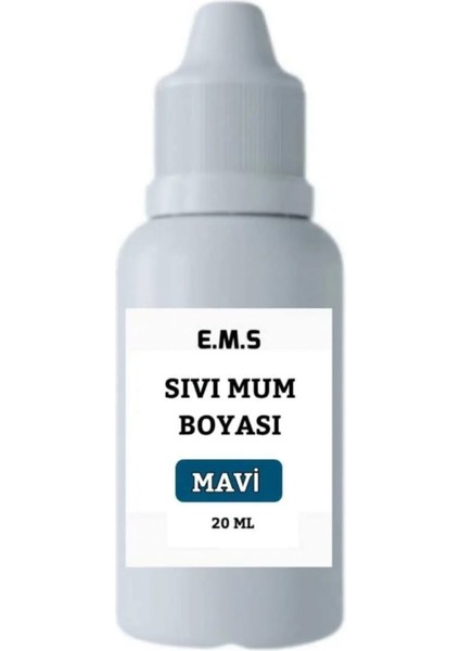 Mum Boyası Mavi Sıvı 20 ml Mavi