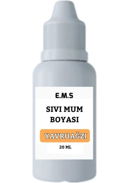 Mum Boyası Yavruağzı Renk Sıvı 20 ml Yavruağzı