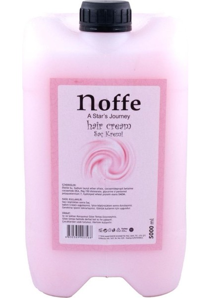 Şampuan 5000ML X4 Adet Noffe Saç Kremi 5000ML X2 Adet