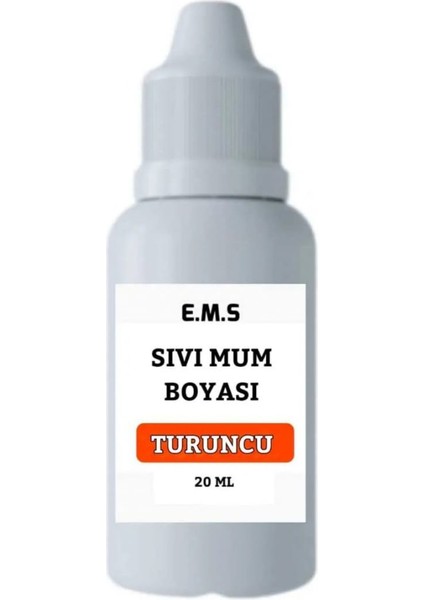 Mum Boyası Turuncu Sıvı 20 ml Turuncu