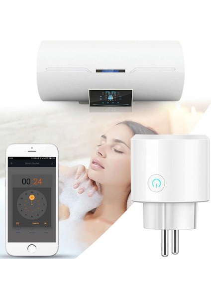 Mini Elektrik Wifi Akıllı Priz Soket Duvar Çok Uzaktan Kumanda Akıllı Yaşam Beyaz fırsatları