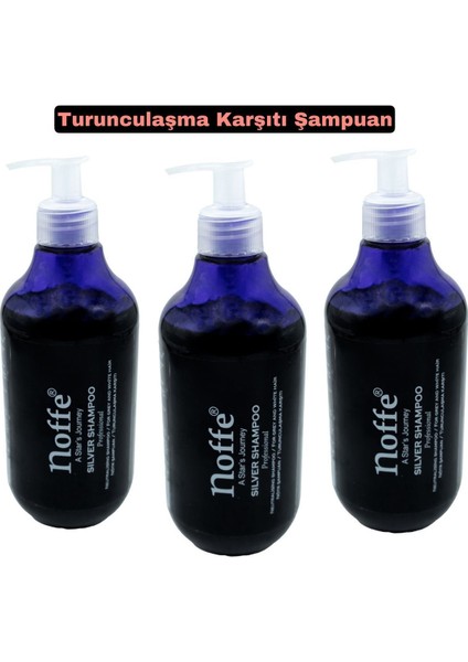 Turunculaşma Karşıtı Mor & Silver Şampuan 500ML X3 Adet