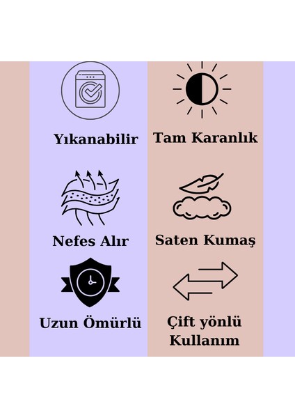 Yıkanabilir, Saten Uyku Gözlüğü / Uyku Göz Bandı modelleri