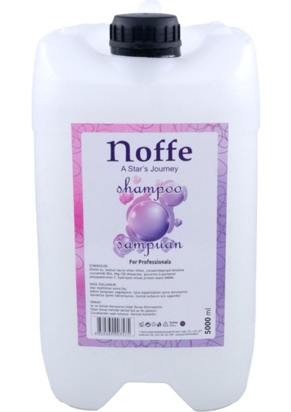 Şampuan 5000 ml X2 Adet & Noffe Saç Kremi 5000 ml X2 Adet