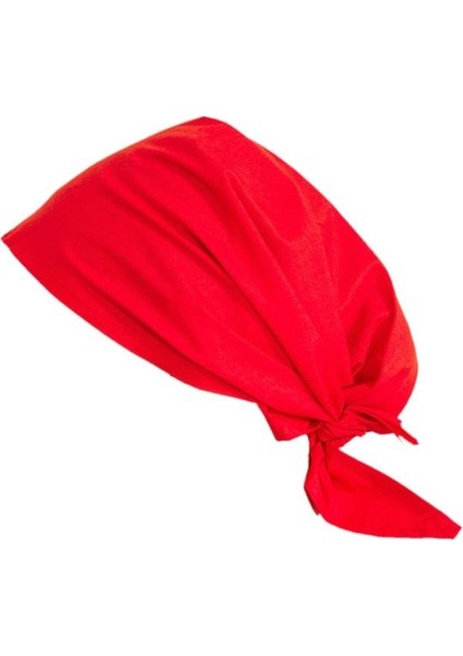 Ükb-Düz Renk Kırmızı Kare Bandana 50*55 Cm