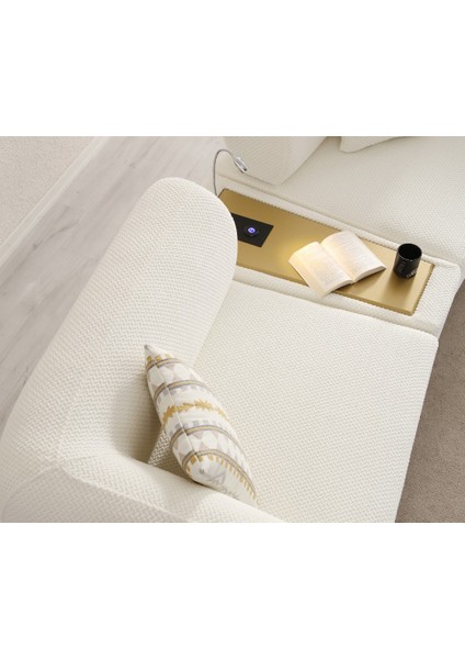 Ramona Kanepe - Iç Sehpalı - Antik Gold - Premium modelleri