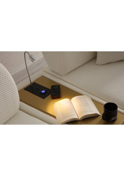 Ramona Kanepe - Iç Sehpalı - Antik Gold - Premium fırsatları