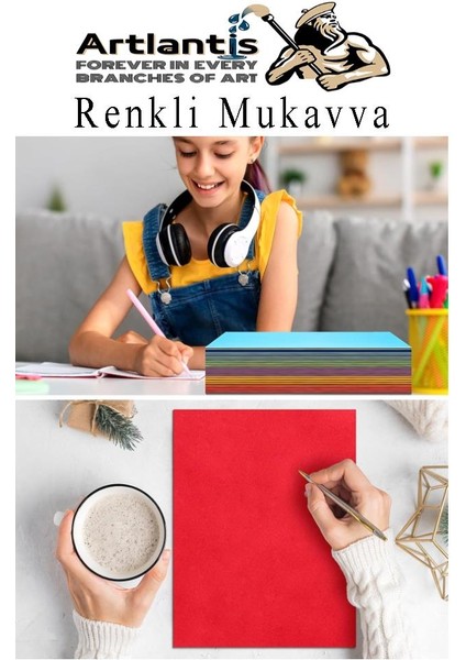 Renkli Mukavva 5 Renk 35X50 cm 1 Paket Sert Renkli Karton 1.0 mm Okul Okul Öncesi Anasınıfı Hobi Etkinlik