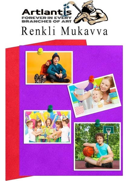 Renkli Mukavva 5 Renk 35X50 cm 1 Paket Sert Renkli Karton 1.0 mm Okul Okul Öncesi Anasınıfı Hobi Etkinlik