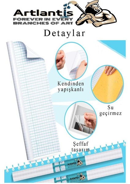 Yapışkanlı Şeffaf Asetat 3 Adet 45CM x 2 Metre Djfix Kendinden Yapışkanlı Şeffaf Rulo Asetat Transparan Soğuk Laminasyon