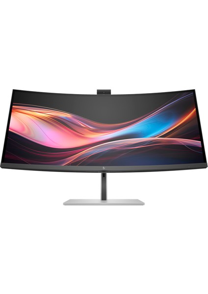 Hp 734PM 8K157AA 34 5ms 120Hz Wqhd 3440X1440 HDMI Type-C Dp USB Rj-45 Hoparlör Kamera Kavisli IPS LED Video Konferans Monitör 