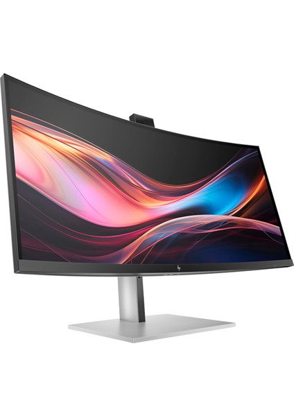 Hp 734PM 8K157AA 34 5ms 120Hz Wqhd 3440X1440 HDMI Type-C Dp USB Rj-45 Hoparlör Kamera Kavisli IPS LED Video Konferans Monitör 