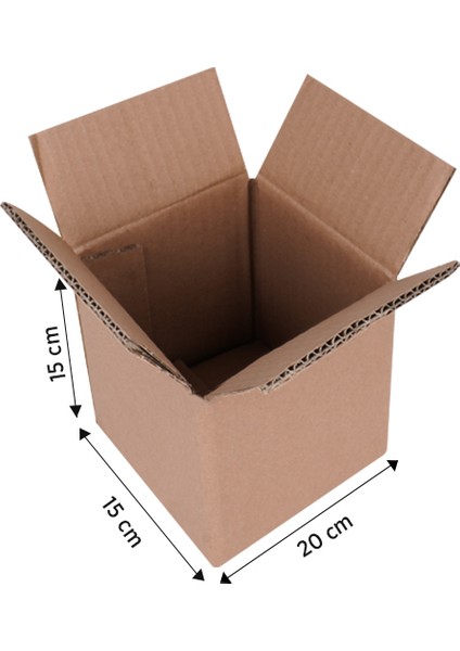 20X15X15 Çift Oluklu Koli - 50 Adet- Kargo Kolisi - Kutukoli - Boş Koli - Kargo Kolisi - Kutumarketimcom