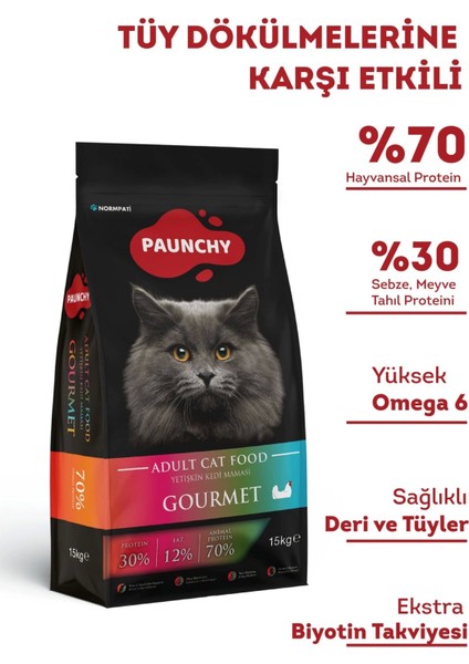 Tavuk Etli Gurme Yetişkin Kedi Maması 15 kg