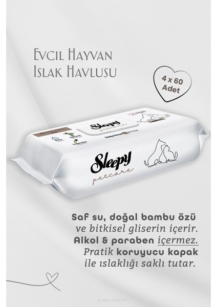 7 Al 6 Öde Evcil Hayvan Islak Mendili 420 Yaprak, Kulak Çubuğu Hediyeli