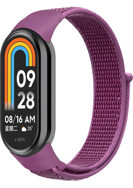Xiaomi Mi Band 9 Krd-03 Hasır Kordon-Mor