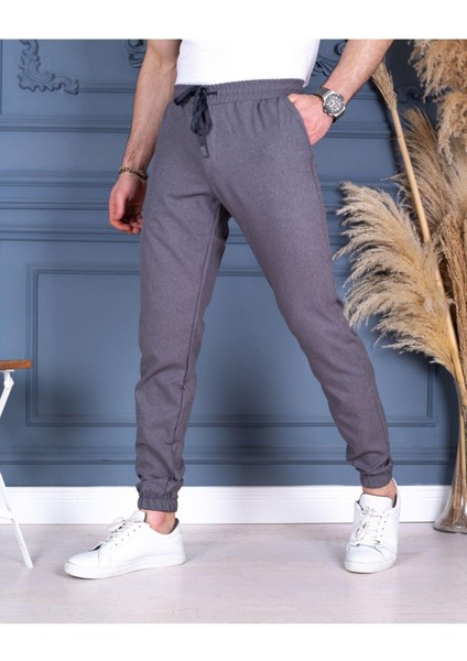 Jogger Pantolon Bel ve Paça Lastikli Ince Yazlık PNT731