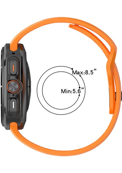 Samsung Galaxy Watch Ultra 47MM KRD-119 Delikli Tasarım Silikon Kordon-Midnight Blue modelleri