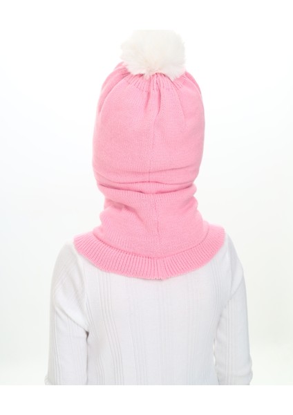 Kız Çocuk Bere Boyunluk Kar Maskesi 4-10 Yaş modelleri