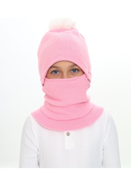 Kız Çocuk Bere Boyunluk Kar Maskesi 4-10 Yaş fırsatları