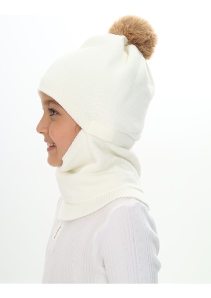 Kız Çocuk Bere Boyunluk Kar Maskesi 4-10 Yaş fiyatları