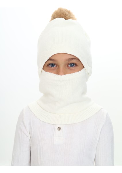 Kız Çocuk Bere Boyunluk Kar Maskesi 4-10 Yaş fırsatları