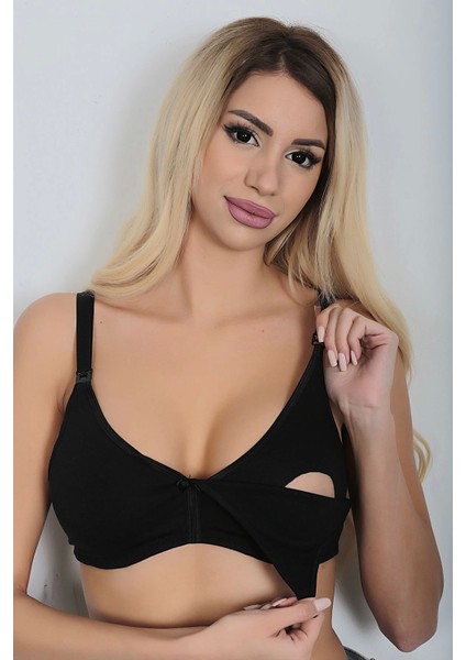 Siyah Emzirme Sütyeni - 505