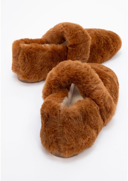 Kadın Kürklü Cırtlı Ev Babeti Taba indirimleri