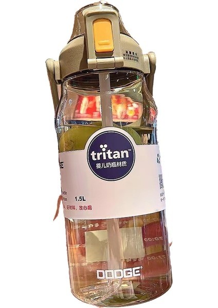 Oeın Xile Dodge Büyük Kapasiteli Kız Yüksek Değerli Saman Bardak 1500 ml Büyük Göbek Su Isıtıcısı (Yurt Dışından)