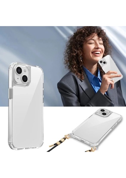 Apple Iphone 13 Kılıf Airbagli Takılabilir Askı Aparatlı Snap Silikon Arka Kapak Telefon Kılıfı