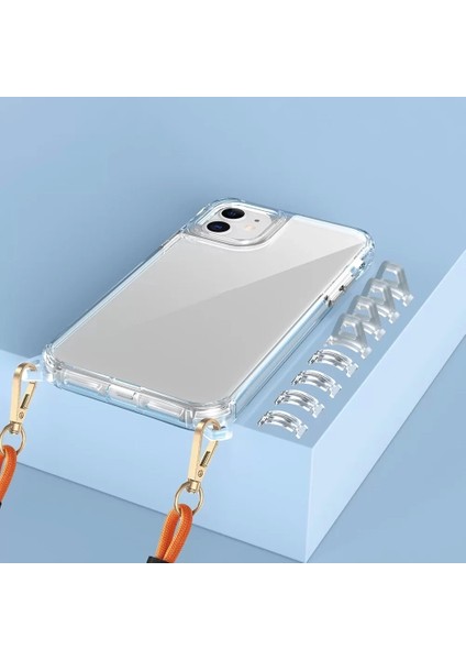 Apple Iphone 11 Kılıf Airbagli Takılabilir Askı Aparatlı Snap Silikon Arka Kapak Telefon Kılıfı