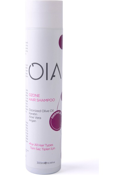 Ozonla Güçlendirilmiş Saç Bakım Şampuanı - Ozone Hair Shampoo 300 ml | SLS Tuz ve Paraben İçermez
