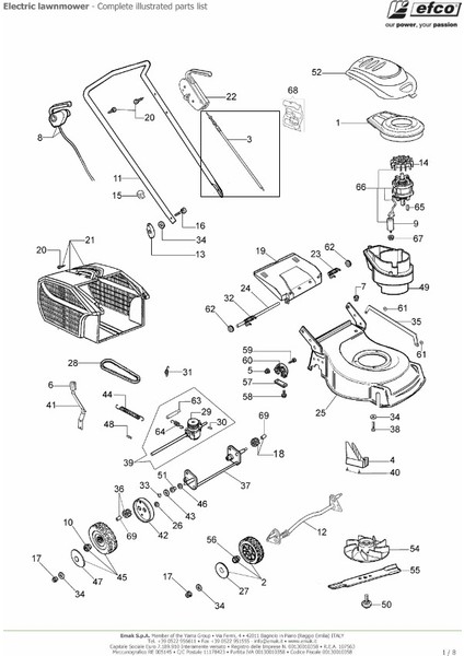 Şanzıman Teli Efco LR48TE 66130024B fiyatları