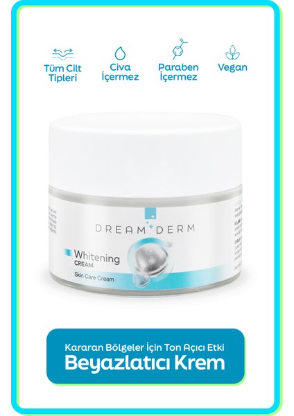 Tüm Vücut Için Cilt Beyazlatıcı ve Ton Açıcı Krem 50ML indirimleri