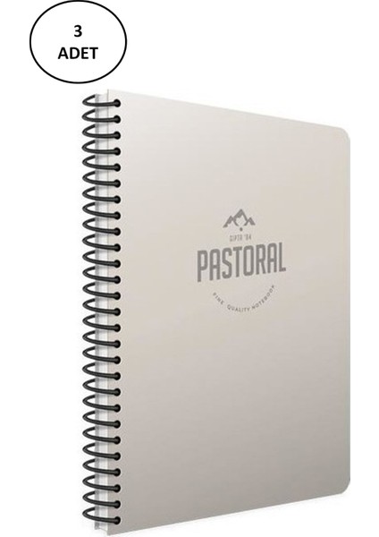 Pastoral Sp. Pp Kpk. Def. A4 200 Yaprak . Çizgili 5554 3'lü