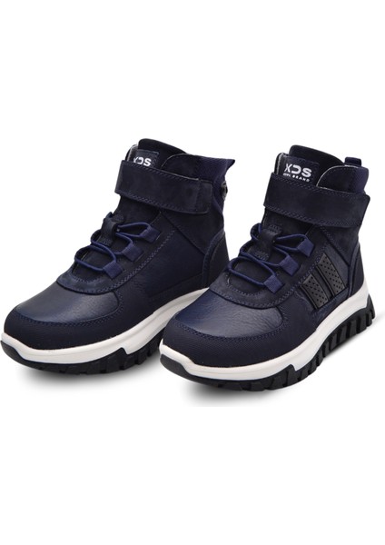 Worf Tek Cırtlı Deri Anatomik Erkek Çocuk Bot Lacivert fırsatları