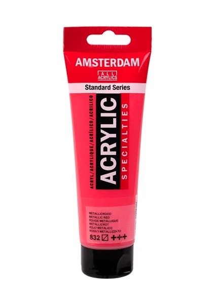 Amsterdam Akrilik Boya 120ML Tüp Metallıc Red 832